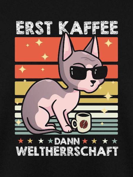 Sphynx Katze Kaffee-Sonnenbrille