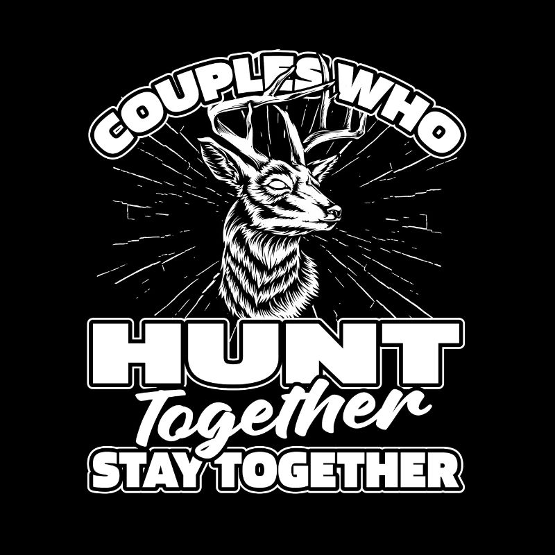 Couple de chasseurs chasseurs