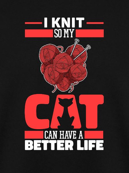 Knitting Cat