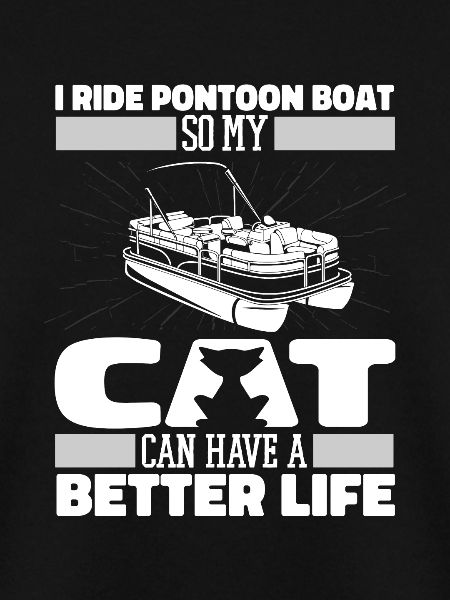 Pontonboot Katze