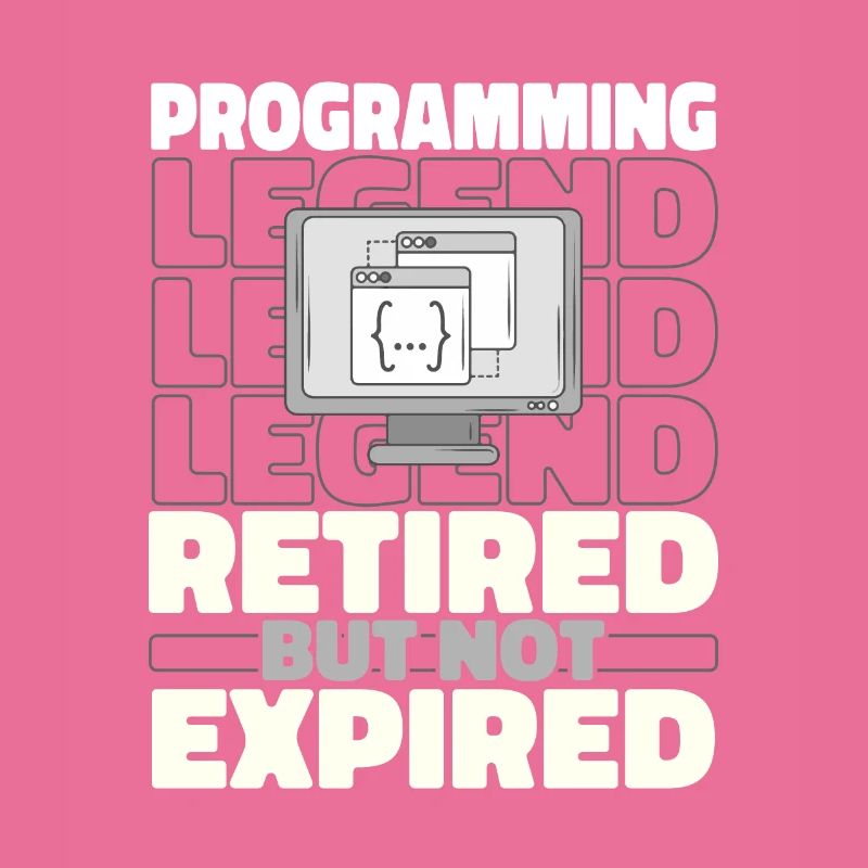 Entwickler Coder Programmierer Im Ruhestand