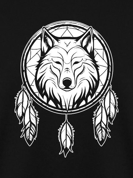 Wolf Dream Catcher