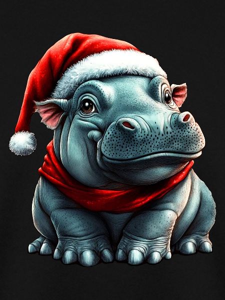 Weihnachtsmann Nilpferd