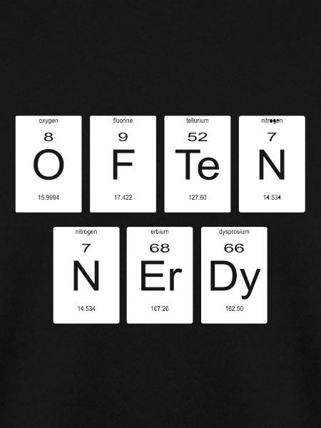 Periodic Table Gift Nerd