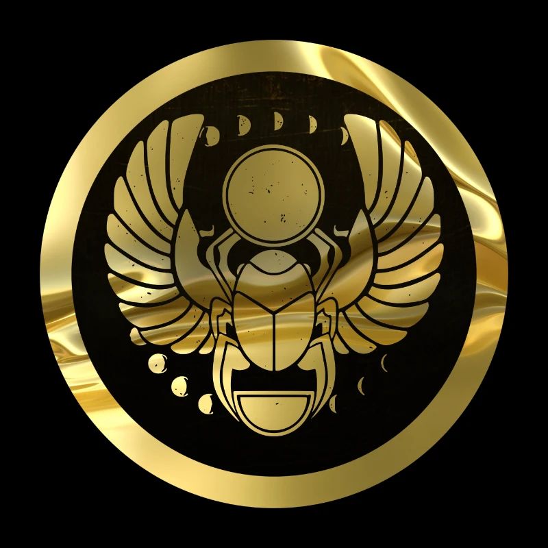 Gold Glückskäfersymbol
