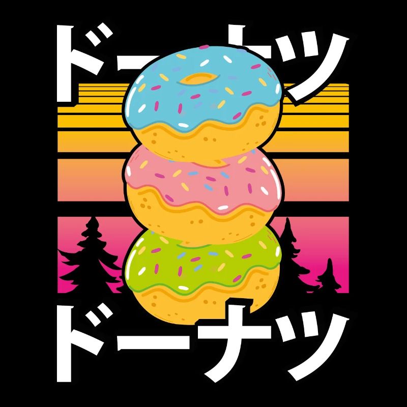 Süßer Kawaii Bunter Donut