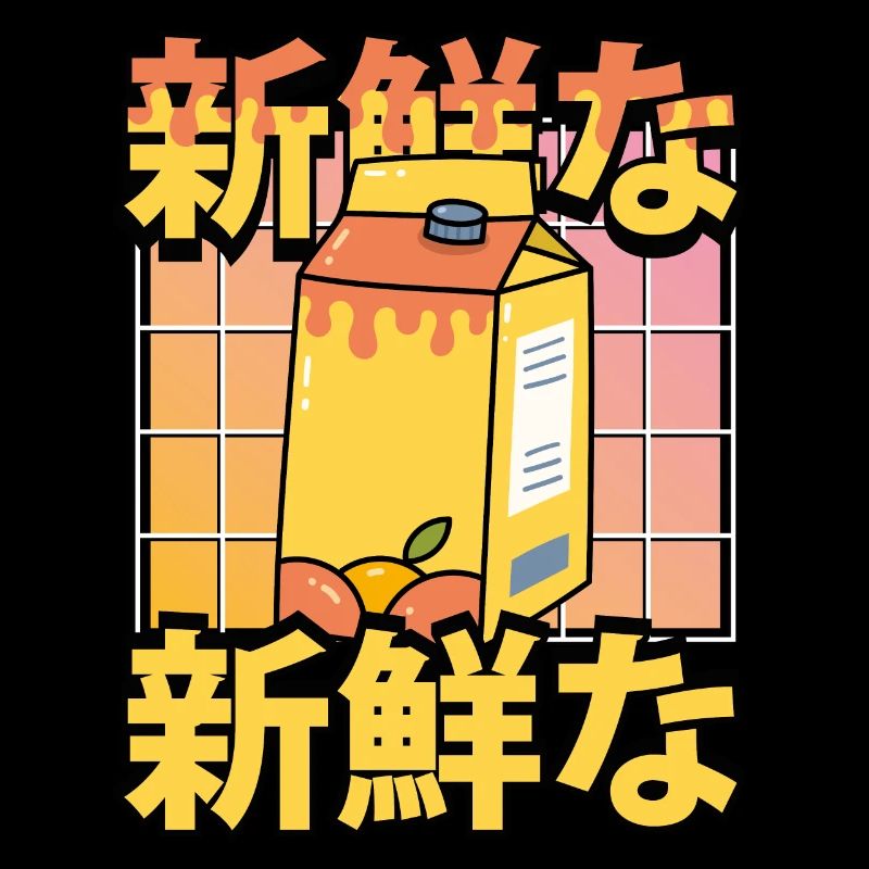 Süßer Kawaii Orangensaft