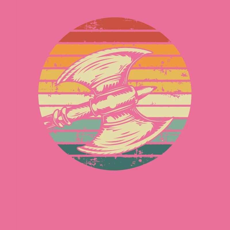 Retro sonne Der Wikingeraxt