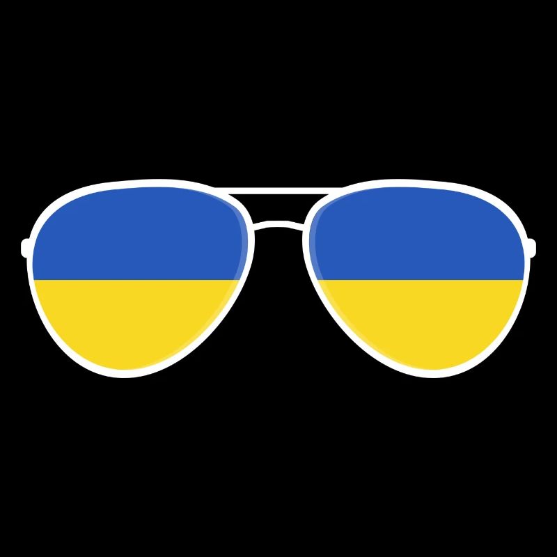 Ukraine Ukraina Slava Ukraine Lunettes de soleil Drapeau