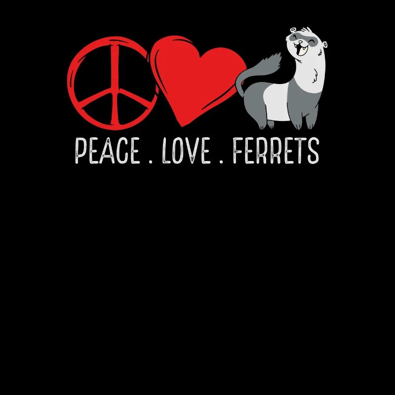 Frieden liebe Und Frettchen