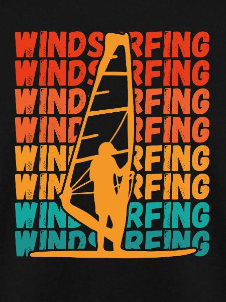 Windsurfer Auf Surfbrett