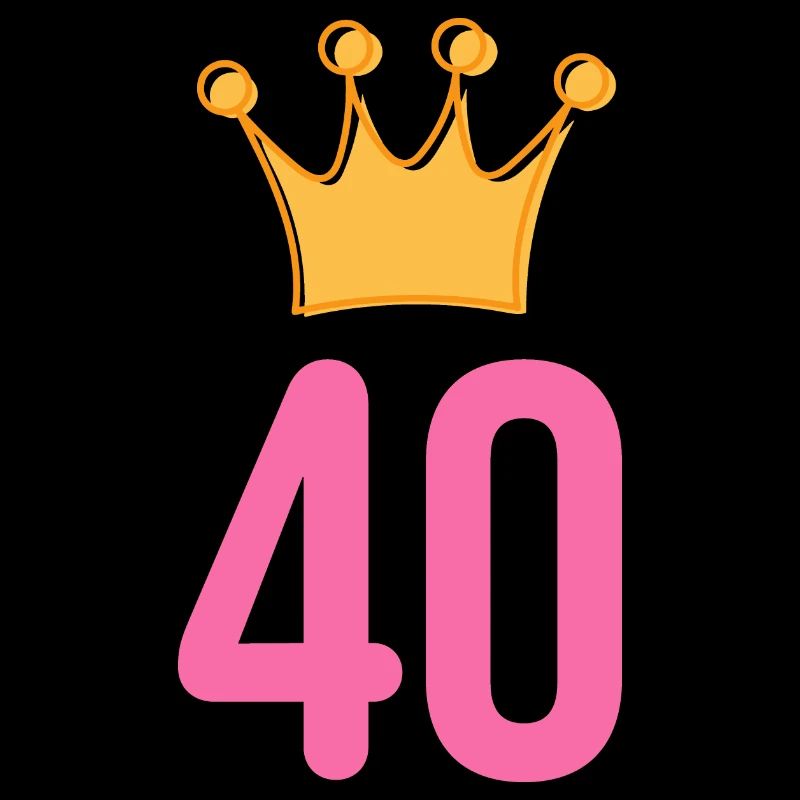 40. Geburtstag Jubiläum Krone