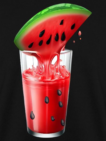 Saftige Wassermelone im Glas