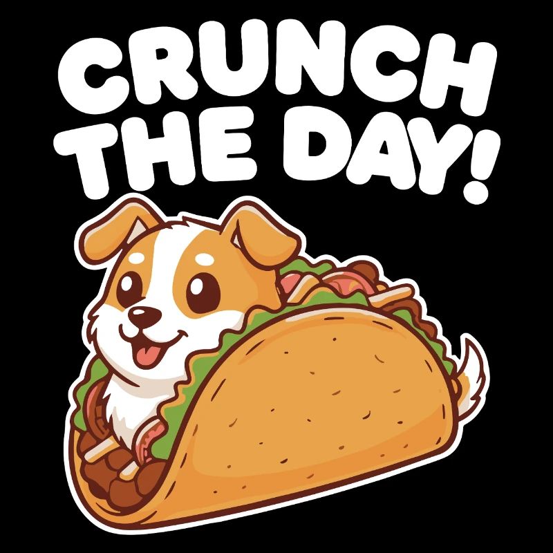 Crunch Den Tag: Taco-Hund-Design