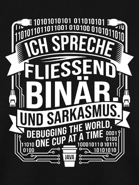 Coding Binärer Kaffee Sarkasmus