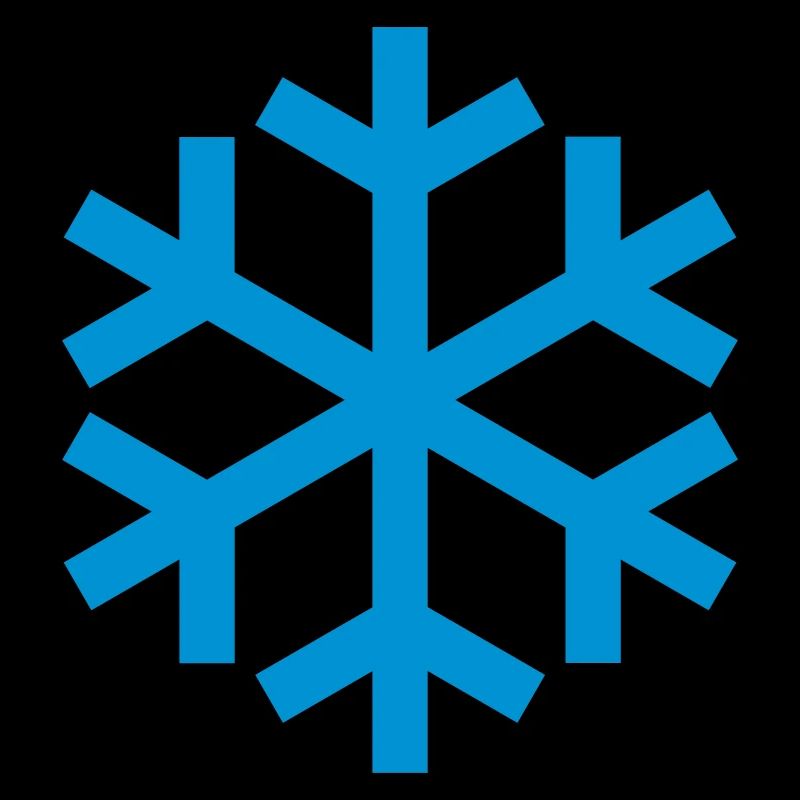 Icône d'icône de temps de flocon de neige