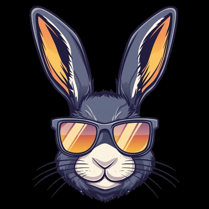 Hase mit Sonnenbrille