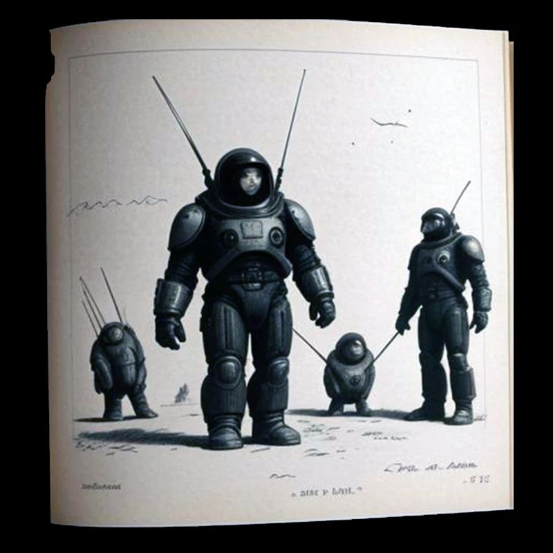 Bande dessinée de robot vintage