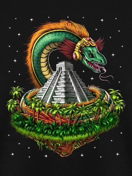 Quetzalcoatl Aztekischer gefiederter Schlangengott