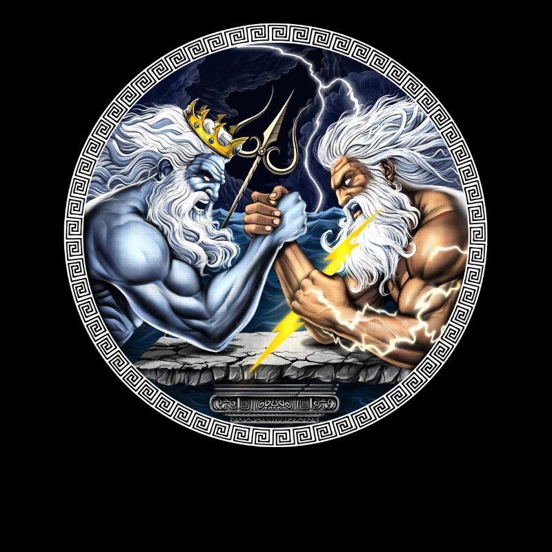 Zeus vs Poseidon Arm Wrestling