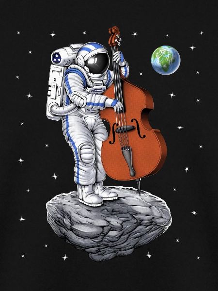 Astronaut Kontrabassist