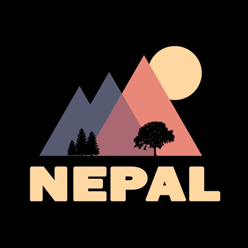 Népal montagnes abstraites