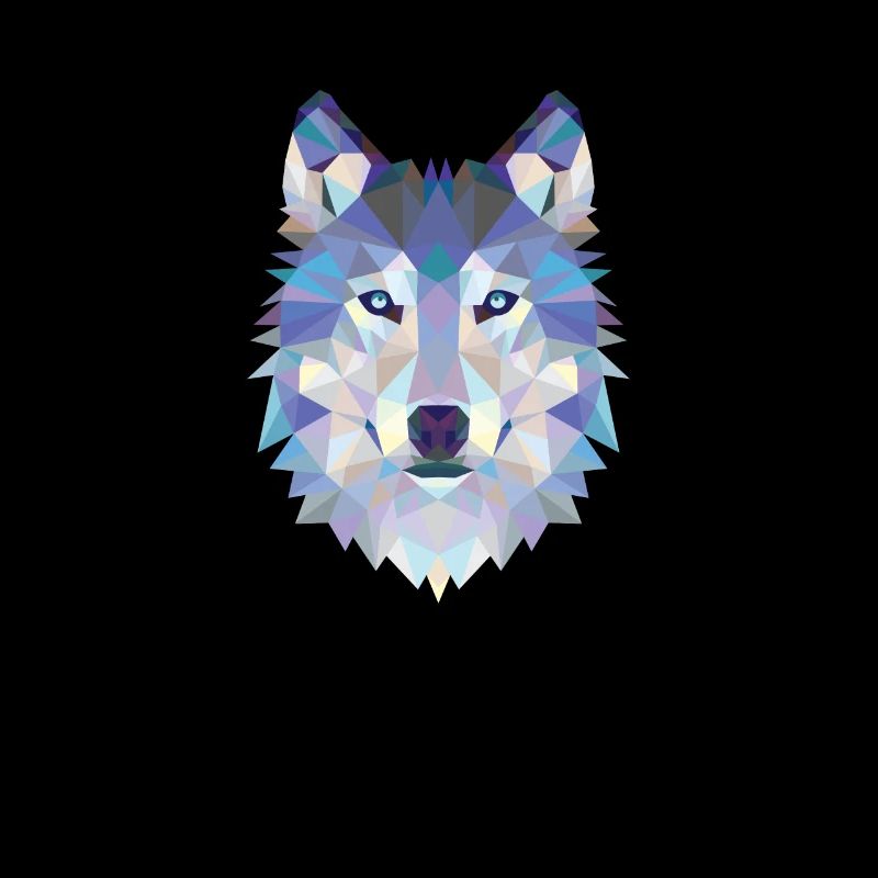 WOLFHEAD MOSAIC ART DESIGN WOLF
