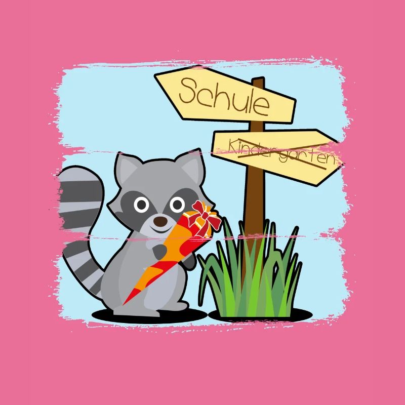 Einschulung Schule Waschbär Zuckertüte