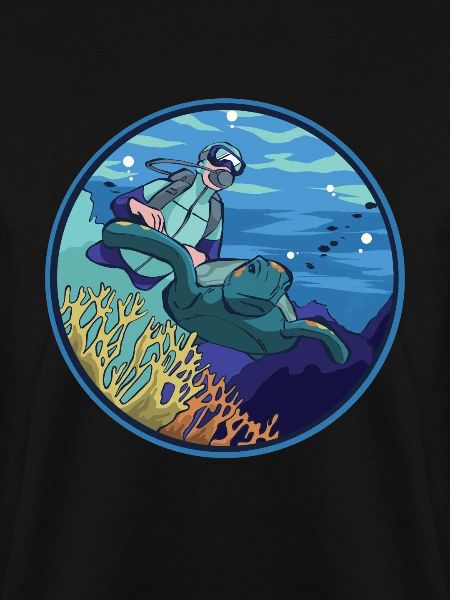 Turtle reef diver