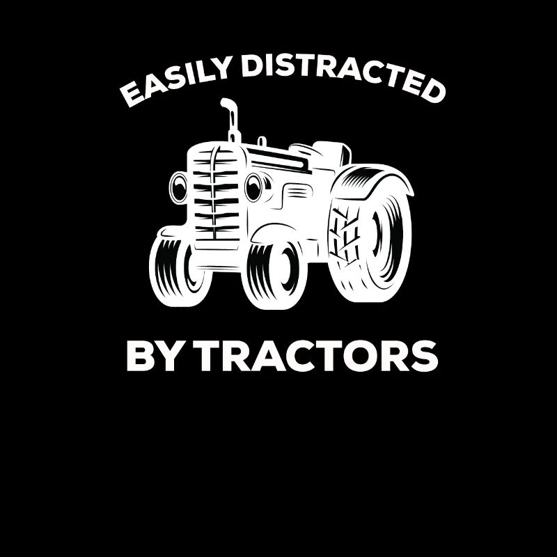 Facilement distrait par les tracteurs Bauer agriculteur