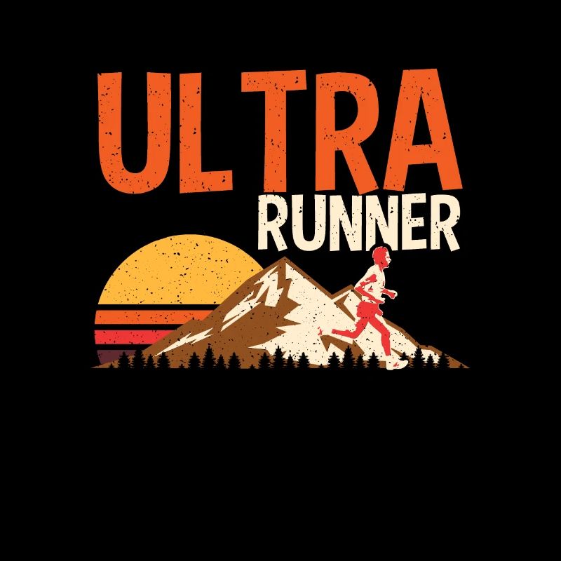 Ultra Marathon Läufer Retro Wettkampf Geschenk