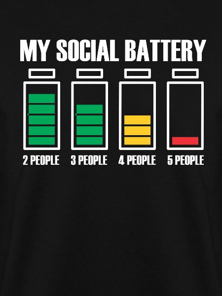 Introvertiert Social Battery Geschenkidee