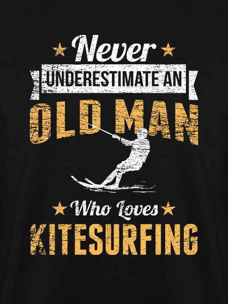 Alter Mann Kitesurfen Kitesurfer