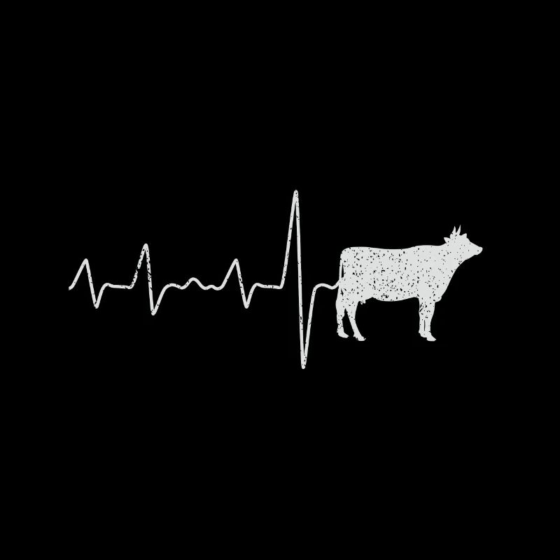 Cadeau de vache texturé Heartbeat