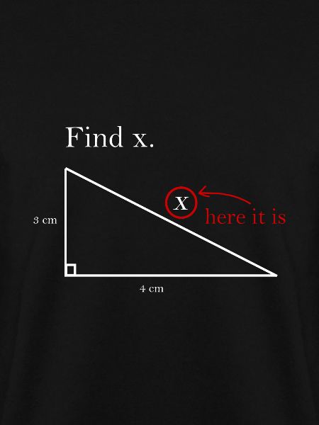 Finde X math Geschenk