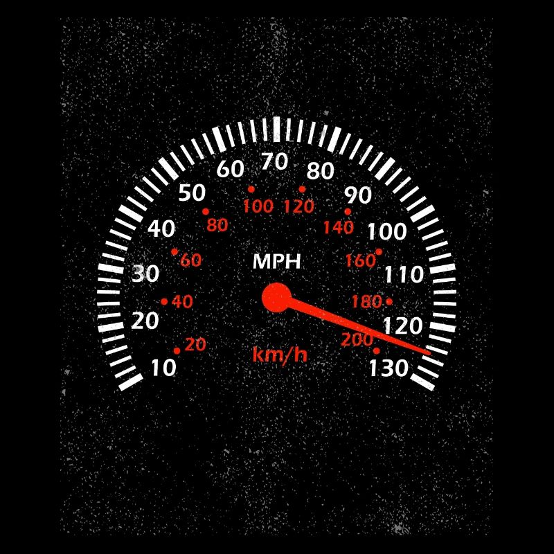 Car speedometer textured gift