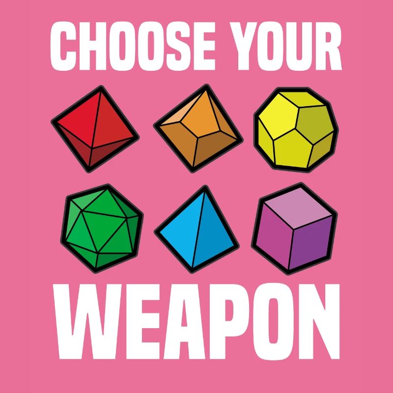 CHOOSE YOUR WEAPON Fantasy RPG Cube Tabletop