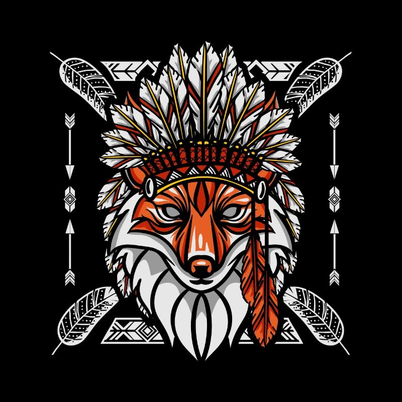 Fuchs Schamane Indianer