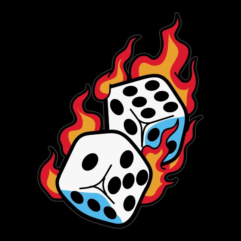 burning dice dice player
