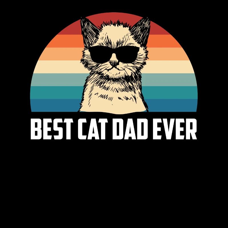 Bester Katzen Papa Ever Best Cat Dad Ever Lustig