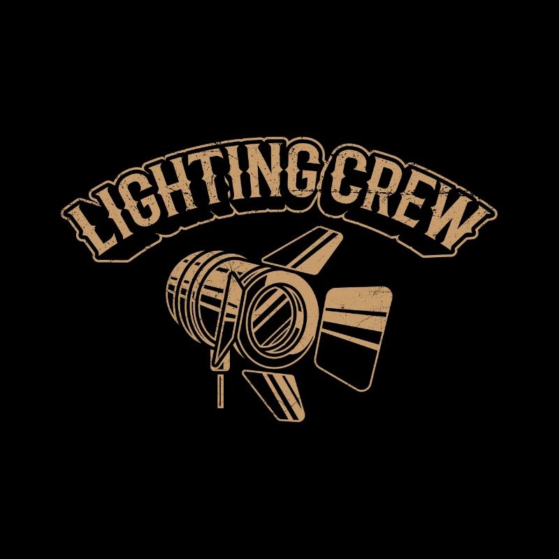 LIGHTING CREW Retro Licht Lichttechniker Geschenk
