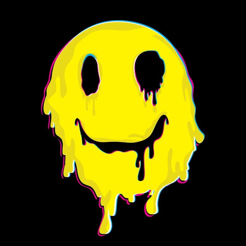 Le cadeau de Molly de médicaments de visage de sourire de MDMA trippé