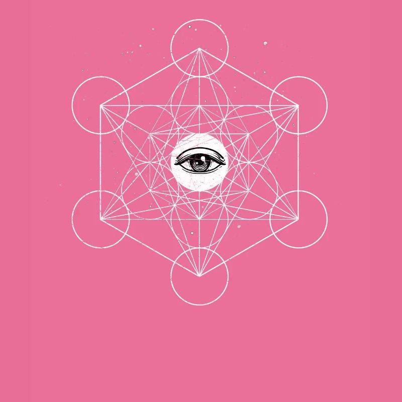 Sacred Geometry Metatrons Cube Eye Psychedelic