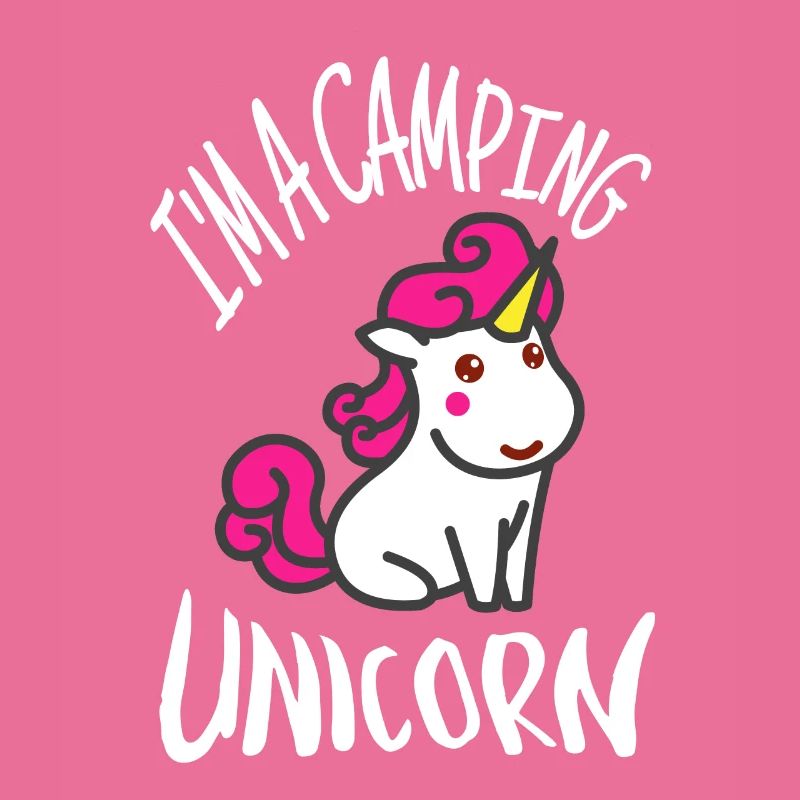 Ich bin ein Camping Camper Einhorn Kinder Geschenk