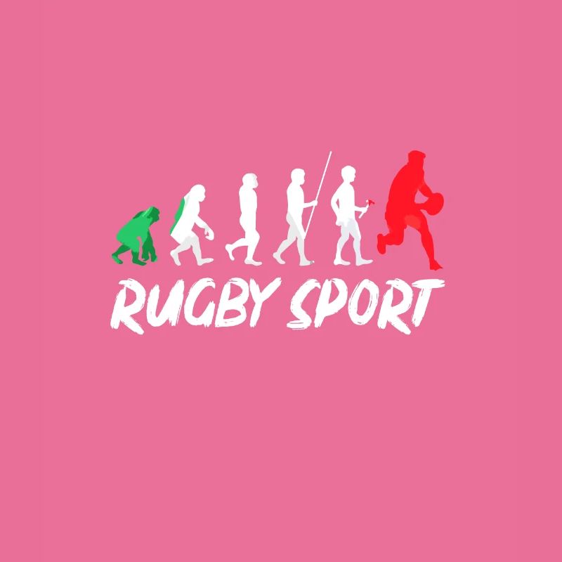 Rugby Sport Evolution Geschichte Geschenk Design