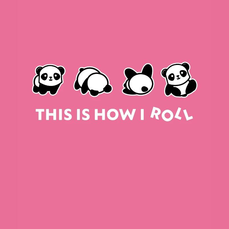 This Is How I Roll Panda Bascule rouleau