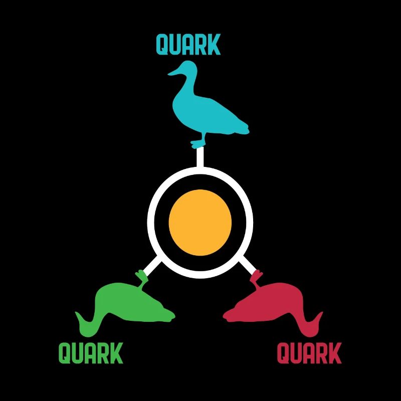 Lustiges Orbiting Quarks Duck Pun Quark Geschenk