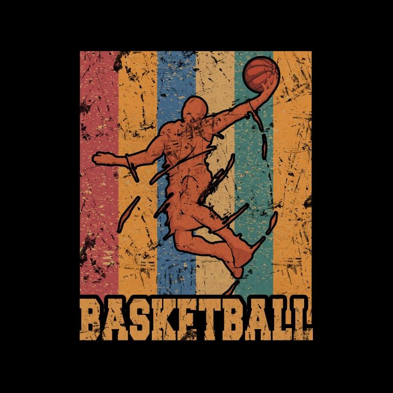 Retro Basketballspieler Bekleidung