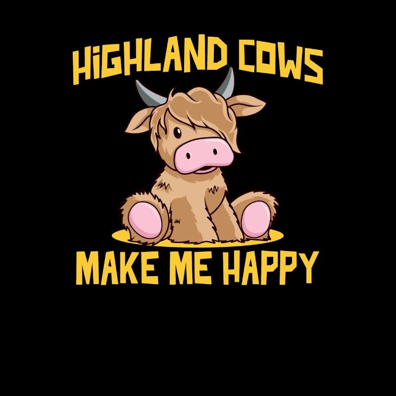 vaches highland me rendent heureux veau mignon bébé veau
