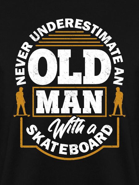 Skateboard Alter Mann